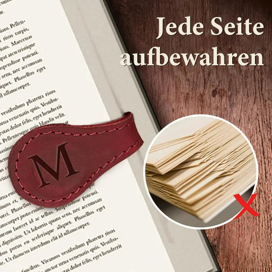 🔥Heißer Verkauf-49% Rabatt🔥 Personalisiertes magnetisches Leder-Lesezeichen