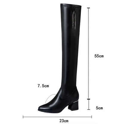 🌸Zeitlich begrenzt  50% Rabatt ✨Herbst-Winter-Serie✨warme Lederstiefel für Damen