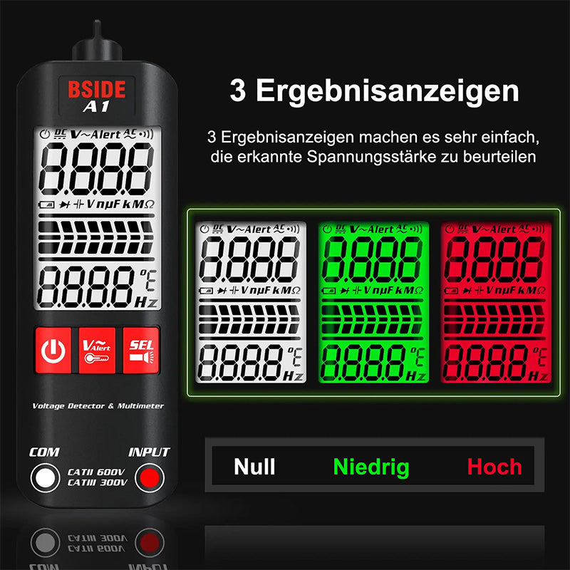 A1 vollautomatisches intelligentes Digitalmultimeter mit Verbrennungsschutz（50% RABATT）