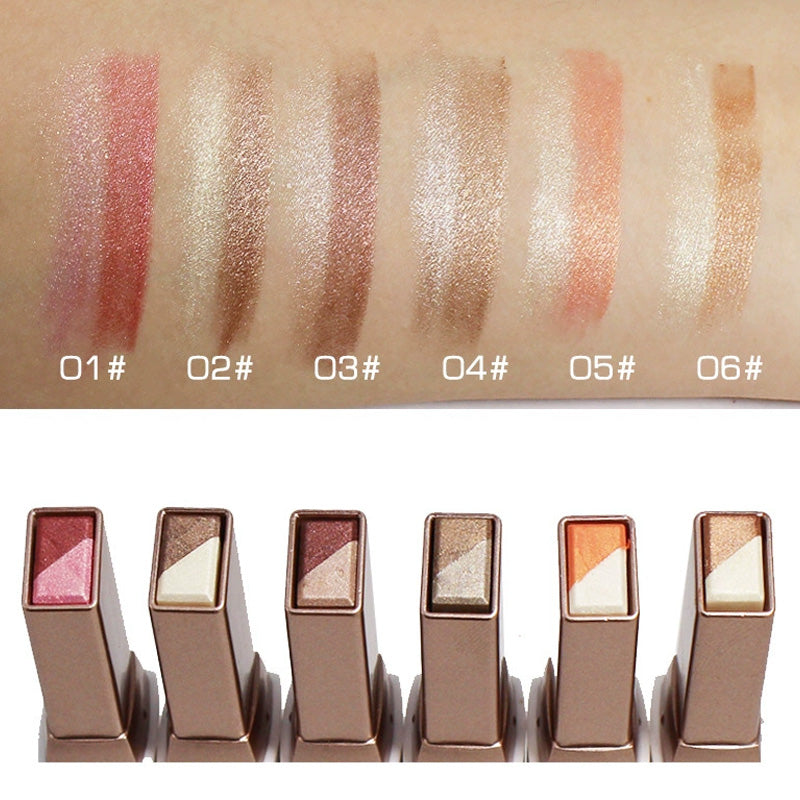 🔥🔥🔥2025 Äußerst beliebte Kosmetik🖌️Double Colour Glitter Gradient Eyeshadow Stick