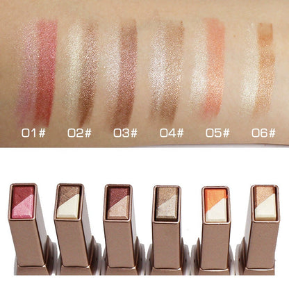 🔥🔥🔥2025 Äußerst beliebte Kosmetik🖌️Double Colour Glitter Gradient Eyeshadow Stick