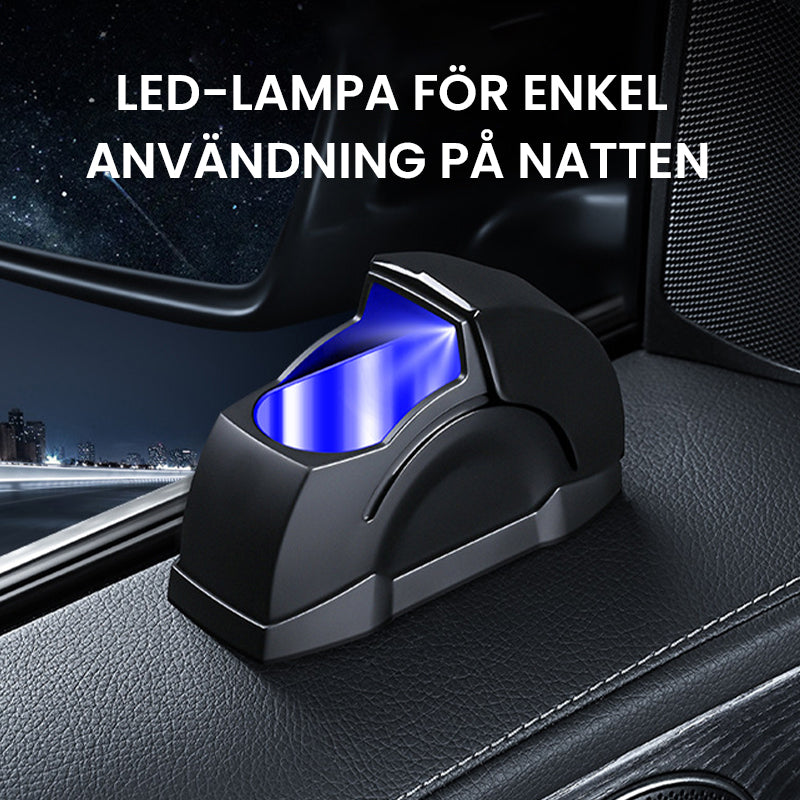 Winddichter Aschenbecher für Autotüren mit LED-Licht