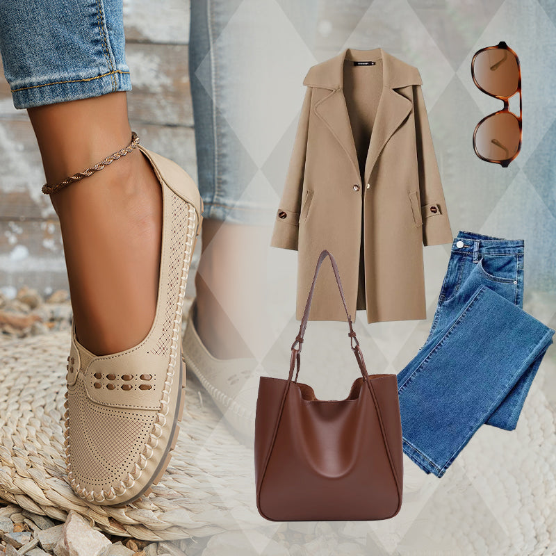 Bequeme, atmungsaktive flache Schuhe für Frauen