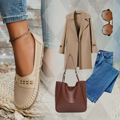 Bequeme, atmungsaktive flache Schuhe für Frauen