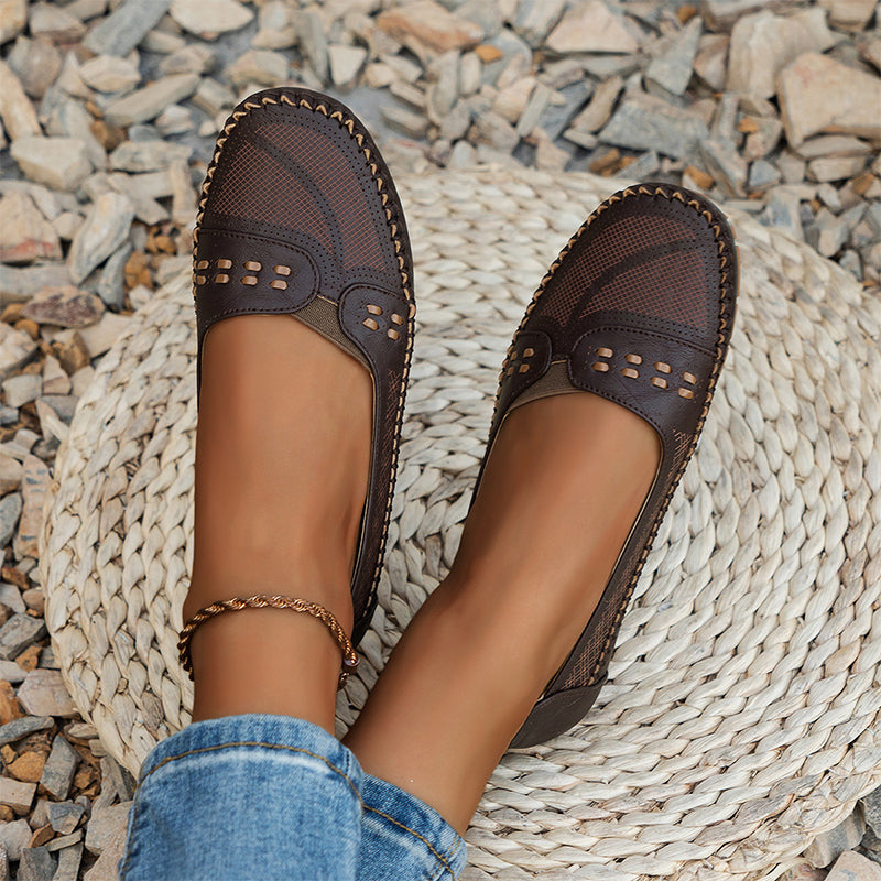 Bequeme, atmungsaktive flache Schuhe für Frauen