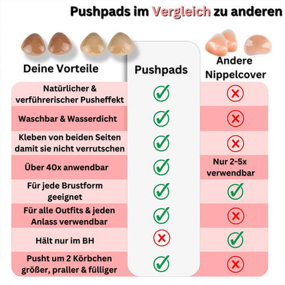 Beidseitig klebende Push-Up-Nippelabdeckungen