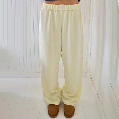 Gestreifte Damen Casual Relaxed Fit Straight Lounge Pants