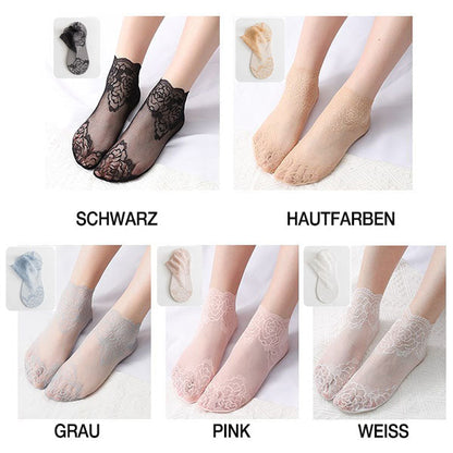 Modische Damen-Spitzensocken (5 Paar)