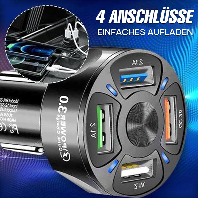 4-IN-1-Schnellladeanschluss für das Auto