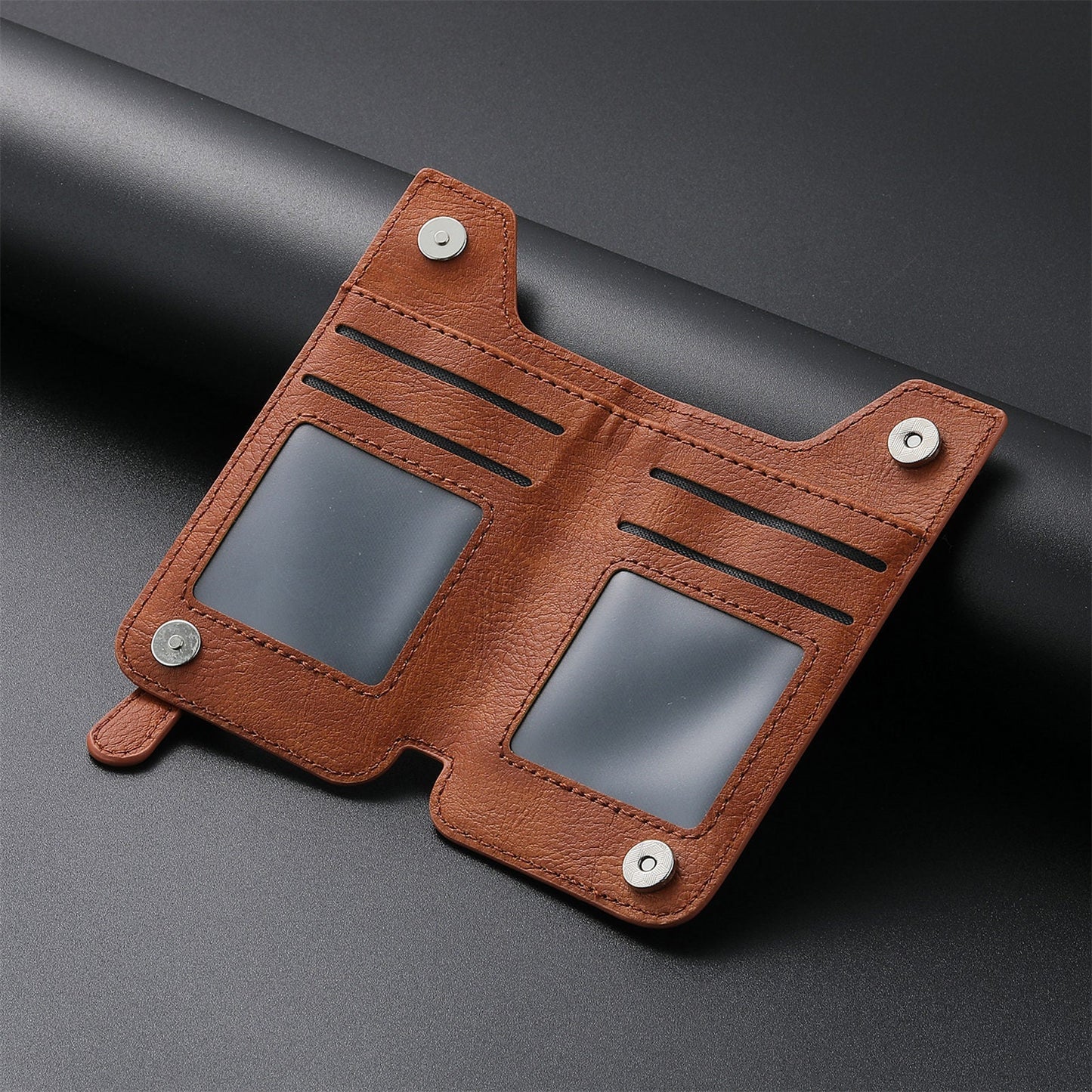 Selbstklebende Handy-Brieftasche aus Leder