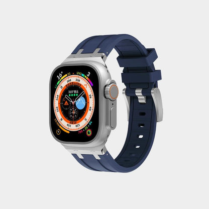 🔥Letzten Tag 50 % Rabatt auf kostenlosen Versand🔥AP Metallkopf-Silikonband für Apple Watch