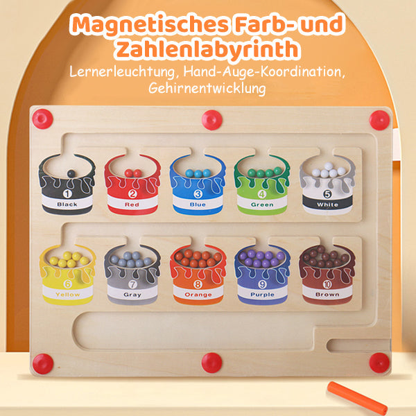 🔥50 % Rabatt für begrenzte Zeit🔥Magnetisches Farb- und Zahlenlabyrinth