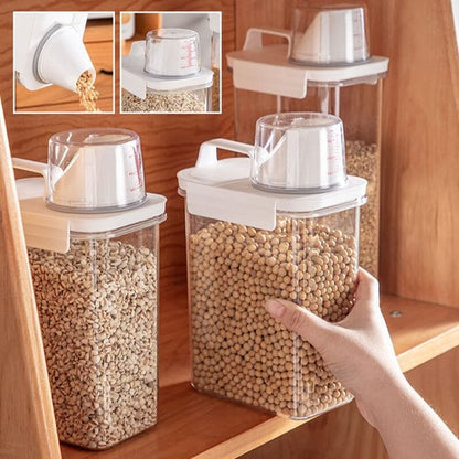 Cereal Dispenser Easy Flow Storage Jar Kunststoff Lebensmittel-Container