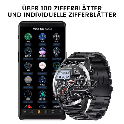 SMARTWATCH BENUTZERDEFINIERTES ZIFFERBLATT, SPORT WASSERDICHT BLUETOOTH  ANRUF SMARTWATCH ECG+PPG