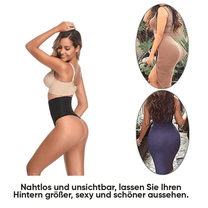 Nahtlose Bauchregulierungshose mit hoher Taille