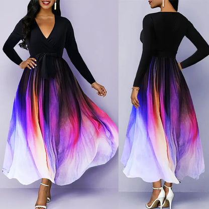 Rainbow Artistic Gradient Kleid für Frauen