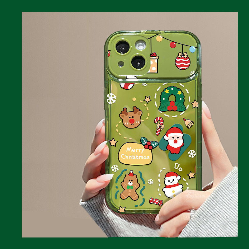 Weihnachtsbaum Anhänger Flip Mirror Case Cover für iPhone