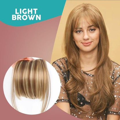 Seamless 3D Clip-In Bangs Hair Extensions