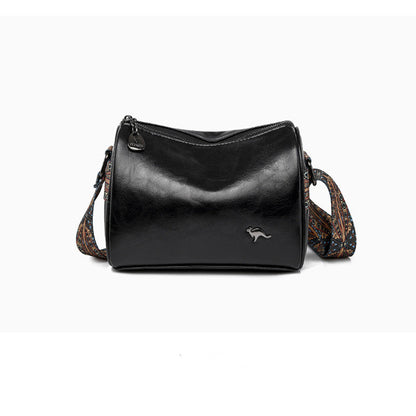 Retro Mode Leder Crossbody Umhängetasche