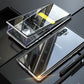Magnetische doppelseitige Handyhülle aus gehärtetem Glas für Samsung