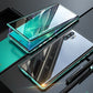 Magnetische doppelseitige Handyhülle aus gehärtetem Glas für Samsung