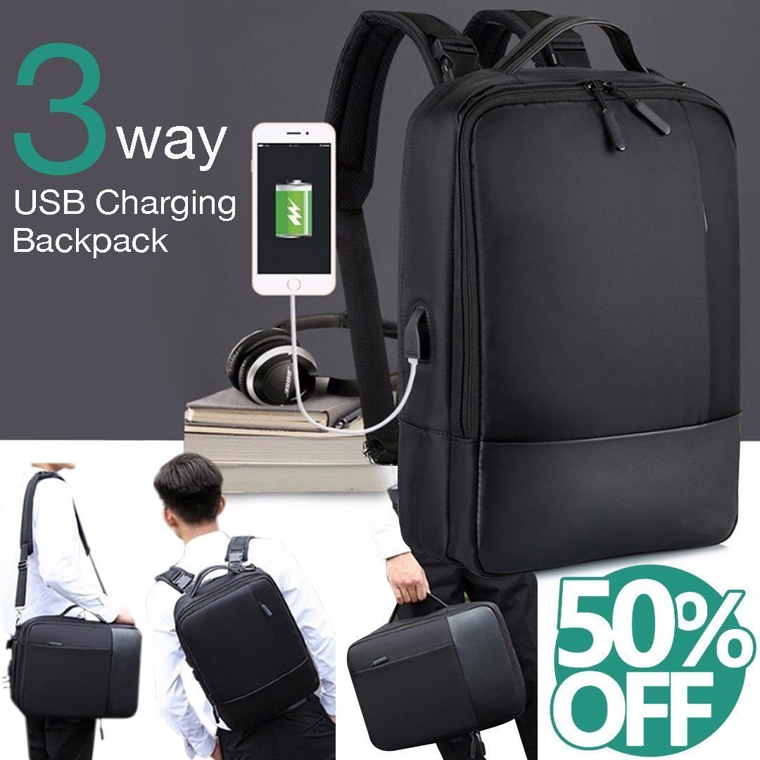 Hochwertiger Anti-Diebstahl-Laptop-Rucksack mit USB-Anschluss