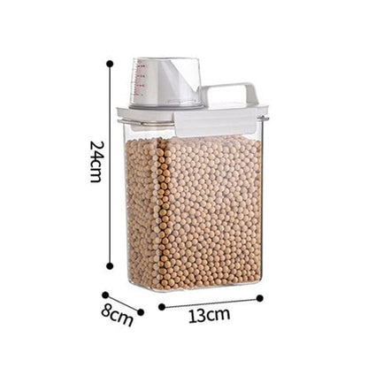 Cereal Dispenser Easy Flow Storage Jar Kunststoff Lebensmittel-Container