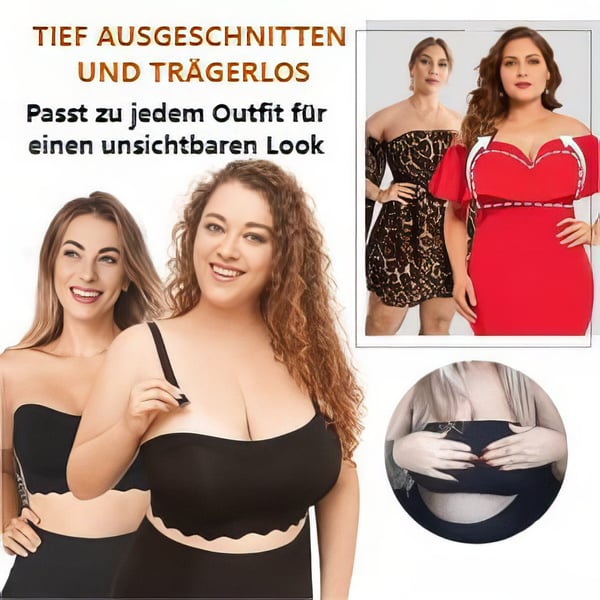 🔥3 kaufen, 20% Rabatt🔥-😍Frauen Sexy Trägerloser BH Unsichtbarer Push Up BH