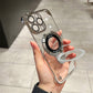 Rahmenlose magnetische Hülle mit unsichtbarem Ringständer für iPhone