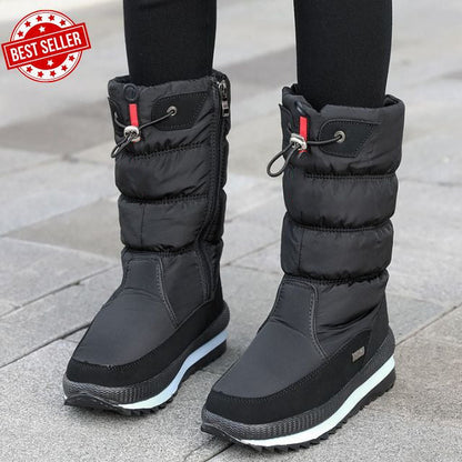 ❄️Premium wasserdichte, rutschfeste Kunstfell-Schneestiefel für Damen👢