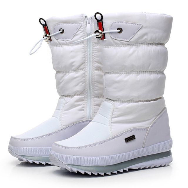 ❄️Premium wasserdichte, rutschfeste Kunstfell-Schneestiefel für Damen👢