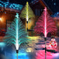 【Weihnachtsgeschenk】7 Farbwechselnder Solar-Weihnachtsbäume-Lichter