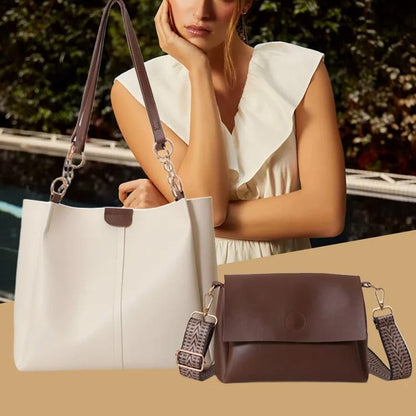 Tolles Geschenk! Tragetasche und Crossbody Umhängetasche 2er-Set für Damen