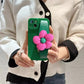 [Ideales Geschenk] Modische Handyhülle mit 3D-Blume (iPhone-Serie)