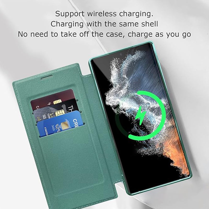 😎📱Geschenk Wahl-neue Leder texturierte Flip-Telefon Fall für Samsung