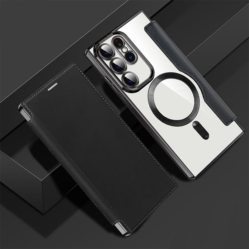 😎📱Geschenk Wahl-neue Leder texturierte Flip-Telefon Fall für Samsung
