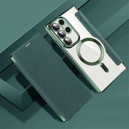 😎📱Geschenk Wahl-neue Leder texturierte Flip-Telefon Fall für Samsung