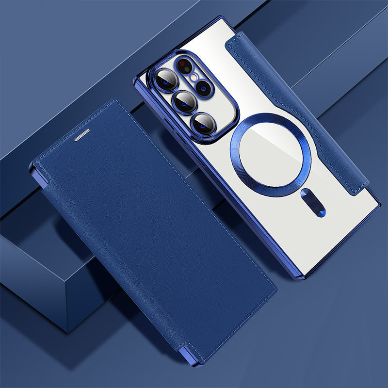 😎📱Geschenk Wahl-neue Leder texturierte Flip-Telefon Fall für Samsung