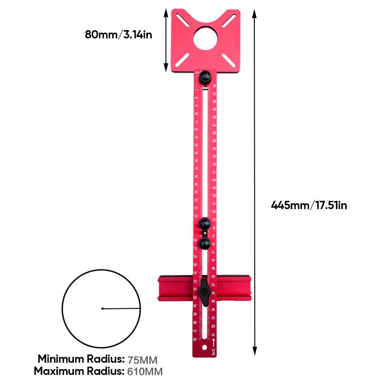 3-in-1-Fräsmutternklemme für Oberfräsen