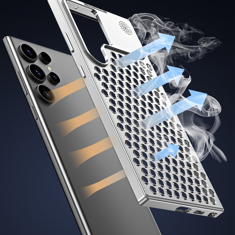 Hocheffiziente, wärmeableitende Handyhülle aus Metall für Samsung-Serie