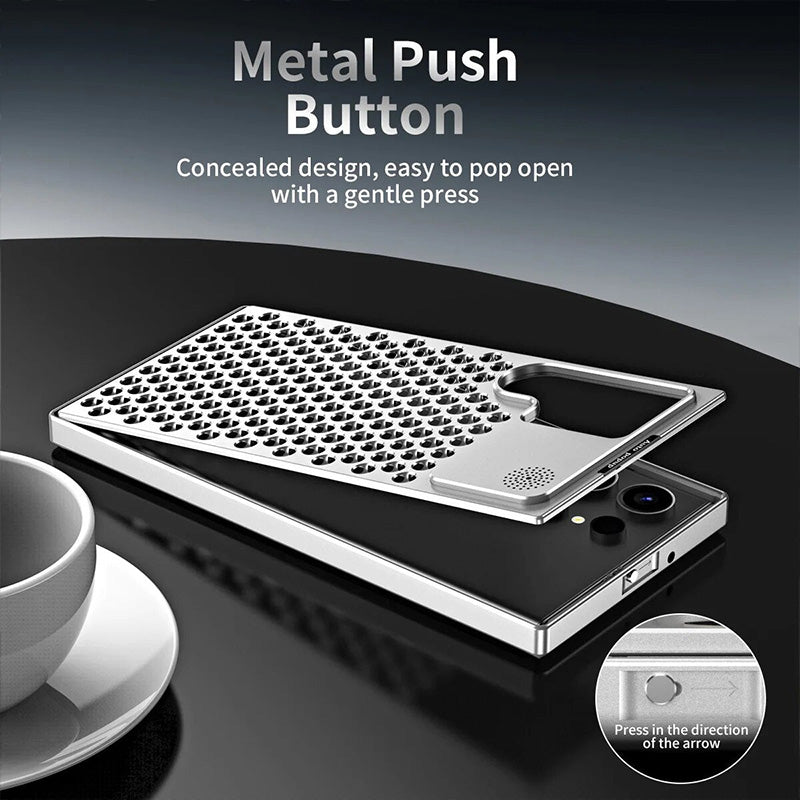 Hocheffiziente, wärmeableitende Handyhülle aus Metall für Samsung-Serie